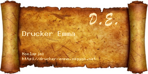 Drucker Emma névjegykártya